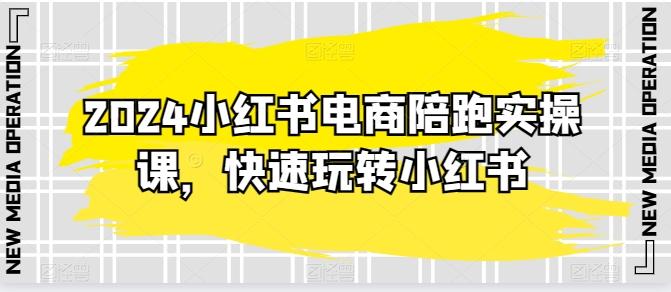 2024小红书电商陪跑实操课，快速玩转小红书，超过20节精细化课程-小艾网创