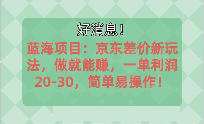 越早知道越能赚到钱的蓝海项目：京东大平台操作，一单利润20-30，简单…-小艾网创