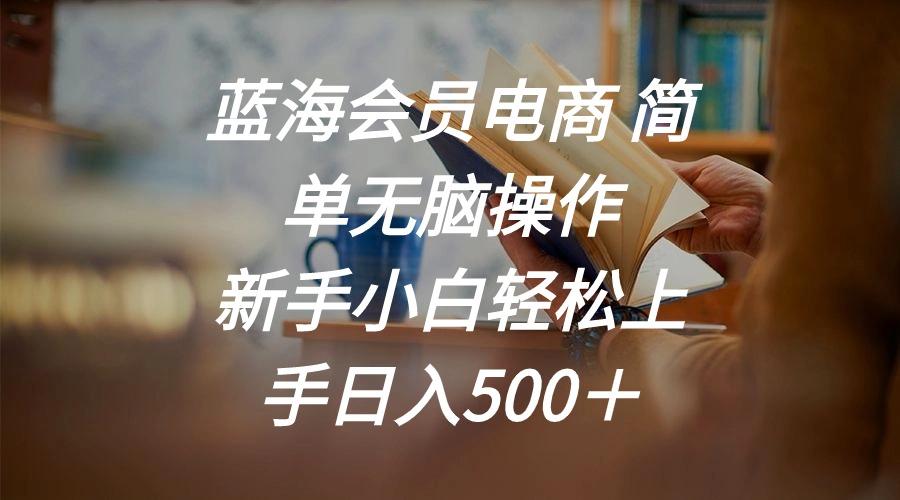 蓝海会员电商 简单无脑操作 新手小白轻松上手日入500＋-小艾网创