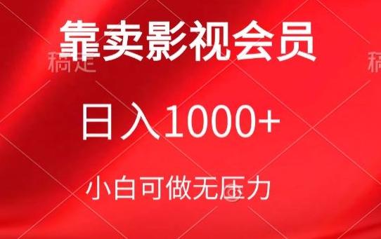 靠卖影视会员，日入1000+，落地保姆级教程，新手可学【揭秘】-小艾网创