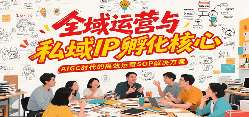 全域运营与私域IP孵化核心，AIGC时代的高效运营SOP解决方案-小艾网创
