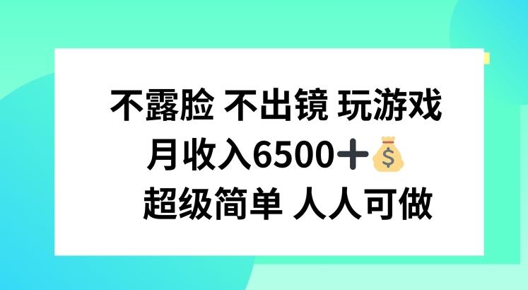 不露脸 不出境 玩游戏，月入6500 超级简单 人人可做【揭秘】-小艾网创