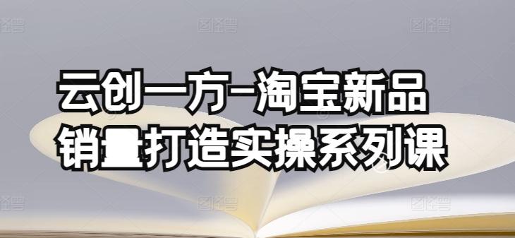 云创一方-淘宝新品销量打造实操系列课，基础销量打造(4课程)+补单渠道分析(4课程)-小艾网创
