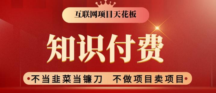 2024互联网项目天花板，新手小白也可以通过知识付费月入10W，实现财富自由【揭秘】-小艾网创