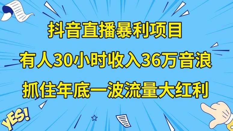 抖音直播暴利项目，有人30小时收入36万音浪，公司宣传片年会视频制作，抓住年底一波流量大红利【揭秘】-小艾网创