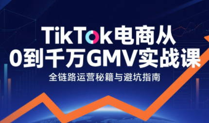 三千老师·TikTok电商从0到千万GMV实战课-小艾网创