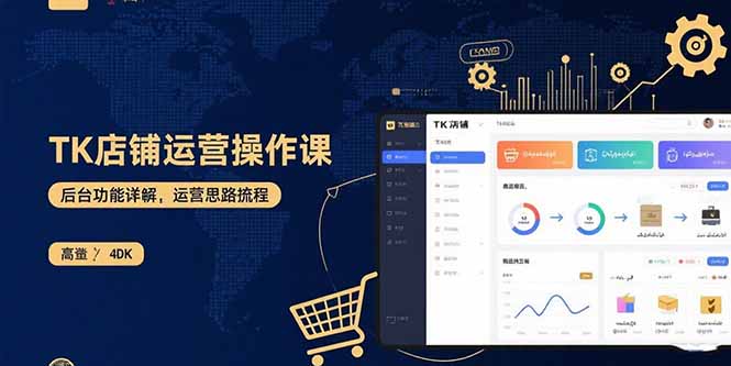 TK店铺运营实操课：后台功能详解，商品上架流程，运营思路拆解-小艾网创