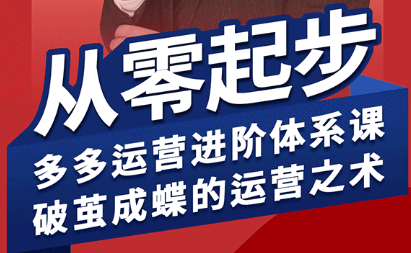 海神·拼多多运营进阶系统课(更新9月)-小艾网创