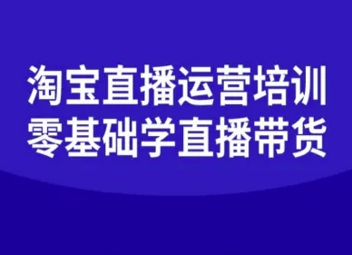 淘宝直播运营培训-零基础学会直播卖货-小艾网创