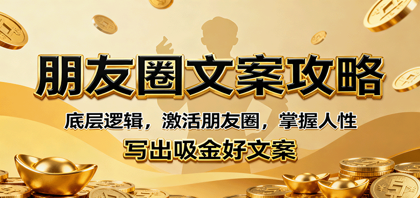 图片[1]-朋友圈文案攻略：底层逻辑，激活朋友圈，掌握人性，写出吸金好文案-精品虚拟资源库