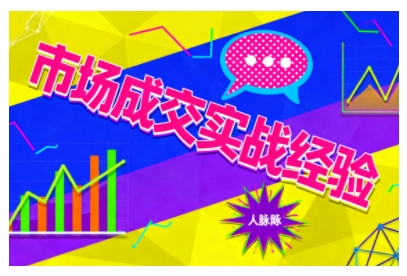 市场成交实战经验，从认知觉醒到实操落地，快速掌握市场开拓与成交核心能力-小艾网创