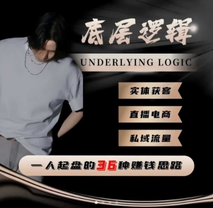 一个人起盘的底层逻辑,私域流量-直播电商-实体获客,一人起盘的36种賺钱思路-小艾网创