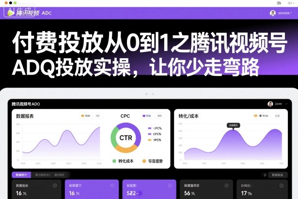 付费投放从0到1之腾讯视频号ADQ投放实操，让你少走弯路-小艾网创