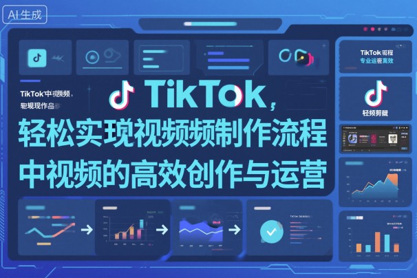 TikTok中视频制做流程，轻松实现Tk中视频的高效创作与运营-小艾网创