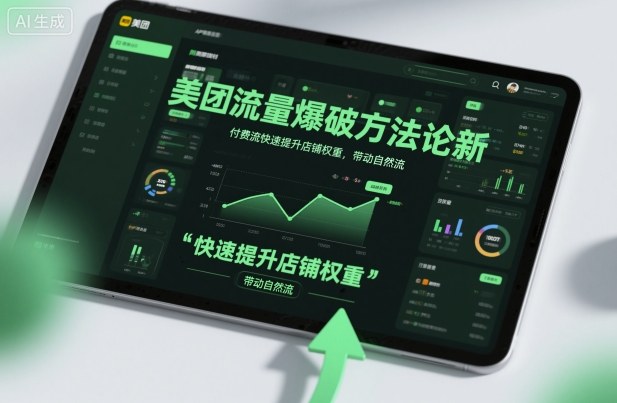 美团流量爆破方法论,付费流快速提升店铺权重,带动自然流-小艾网创