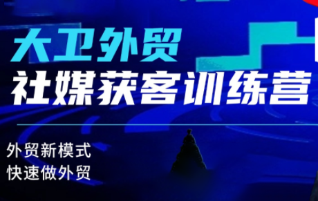 大卫老师·外贸社媒获客独家训练营(更新)-小艾网创