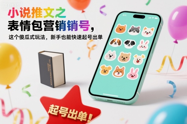 小说推文之表情包营销号,这个傻瓜式玩法,新手也能快速起号出单-小艾网创