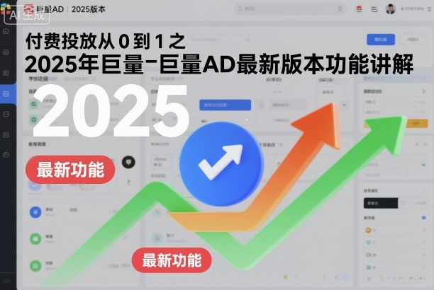 付费投放从0到1之2025年巨量AD最新版本功能讲解-小艾网创