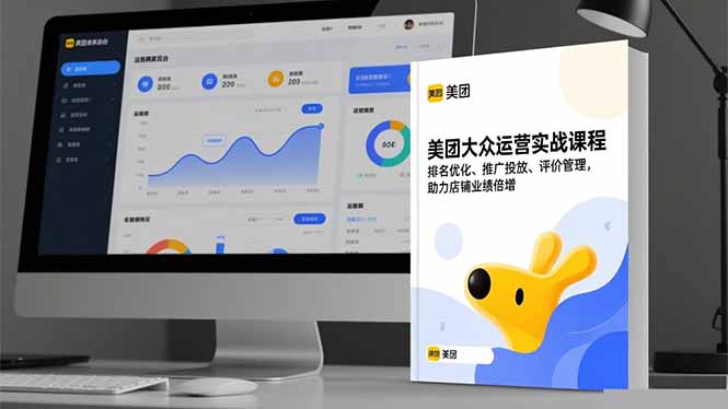 美团大众运营实战课程，排名优化、推广投放、评价管理，助力店铺业绩倍增-小艾网创