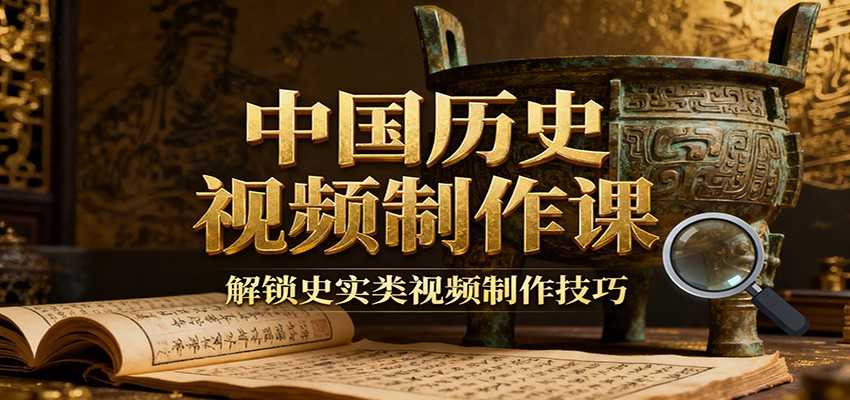 中国历史视频制作课:疆域地图集+参考文案+练习素材,解锁史实类视频制作技巧-小艾网创