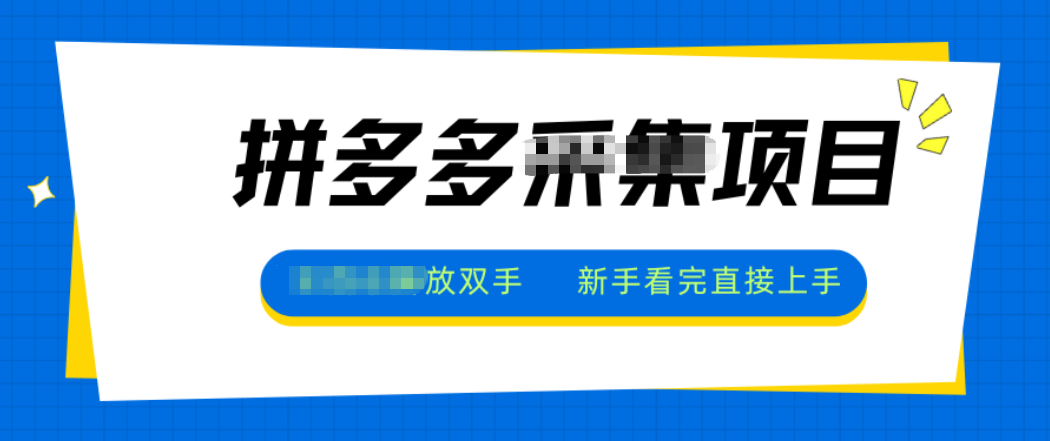 拼多多电商采集,一小时50+,操作简单,零投资-小艾网创