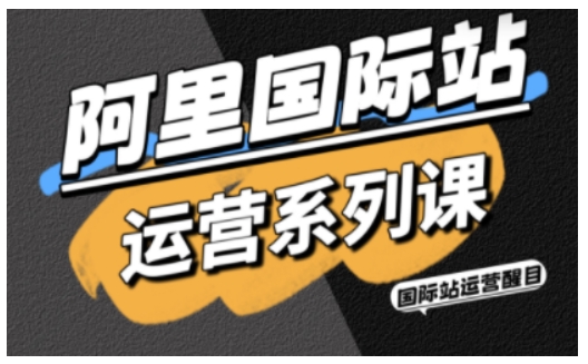 阿里国际站运营系列课，涵盖精准引流、直通车与全站推实战SOP，搭配AI效率工具包与高阶增长玩法(更新)-小艾网创