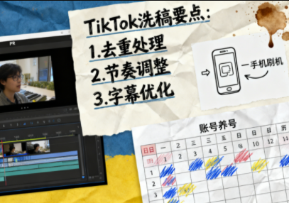 TikTok洗稿剪辑全流程课-小艾网创