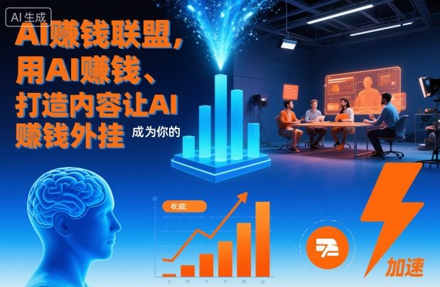 AI賺钱联盟，用AI賺钱、打造内容让AI成为你的賺钱外挂-小艾网创