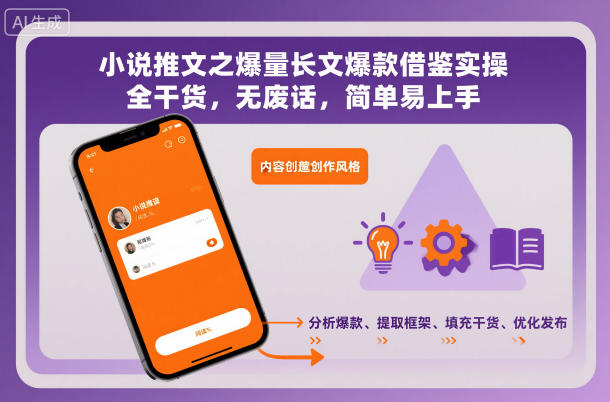 小说推文之爆量长文爆款借鉴实操,全干货,无废话,简单易上手-小艾网创