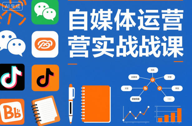 自媒体运营实战课，掌握一套系统的自媒体运营底层方法论，成为优秀的内容创作者-小艾网创