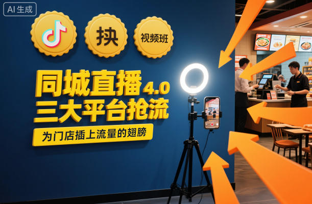 同城直播实操班4.0，三大平台抢流，为门店插上流量的翅膀-小艾网创