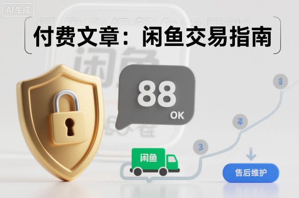 付费文章：闲鱼交易指南，怎么才能降低被坑被马扁的概率-小艾网创