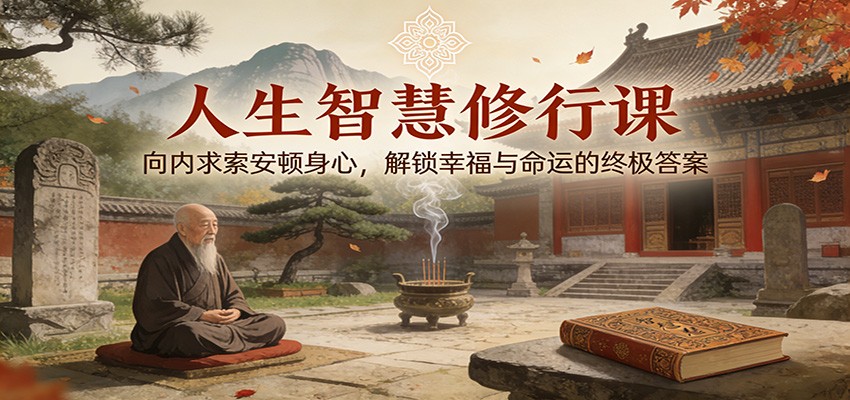 人生智慧修行课：向内求索安顿身心，解锁幸福与命运的终极答案-小艾网创
