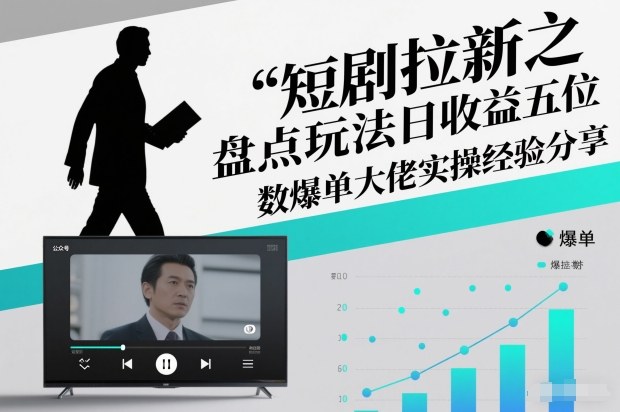 短剧拉新之盘点玩法日收益五位数爆单大佬实操经验分享-小艾网创