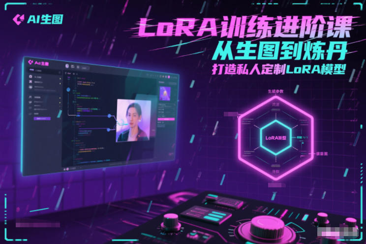 LoRA训练进阶课，从生图到炼丹，打造私人定制LoRA模型-小艾网创