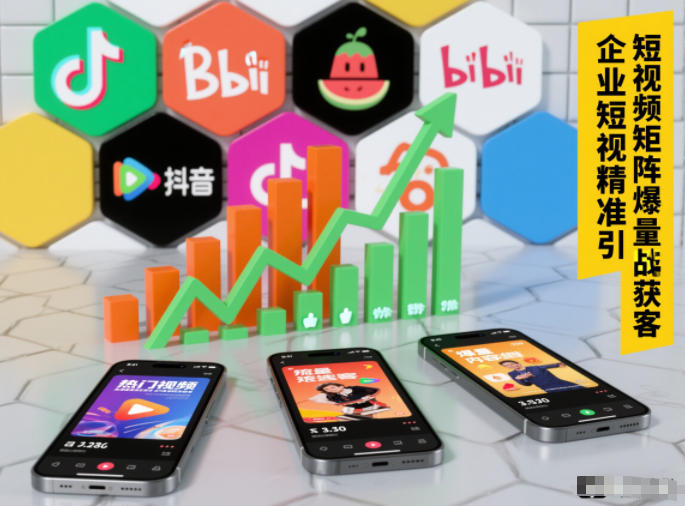 企业短视频精准引流矩阵获客，短视频矩阵爆量战法-小艾网创