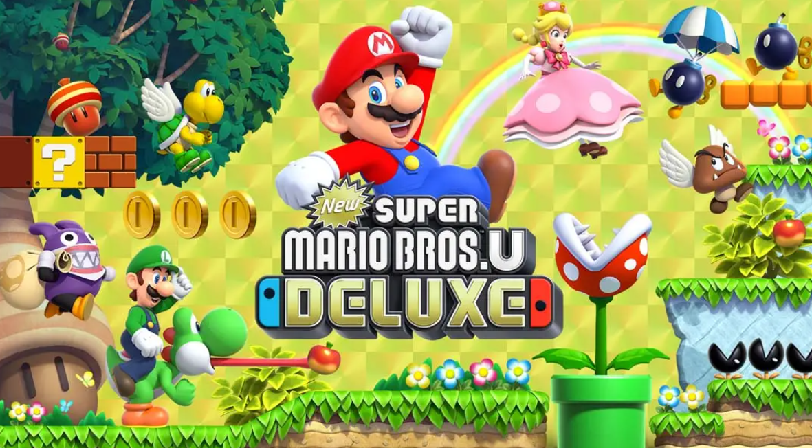 《新超级马里奥兄弟U 豪华版 New Super Mario Bros. U Deluxe》Switch中文版NSP下载 – 含1.0.2补丁-小艾网创