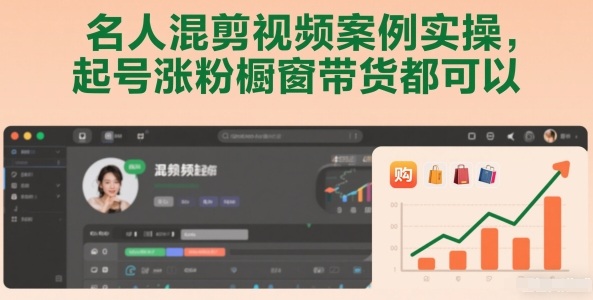 名人混剪视频案例实操，起号涨粉橱窗带货都可以-小艾网创