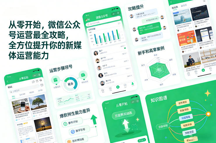 从零开始，微信公众号运营最全攻略，全方位提升你的新媒体运营能力-小艾网创
