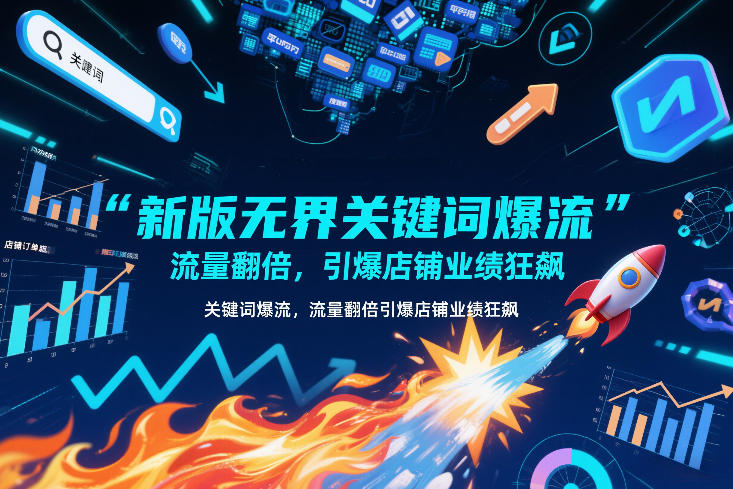 新版无界关键词爆流,流量翻倍,引爆店铺业绩狂飙-小艾网创