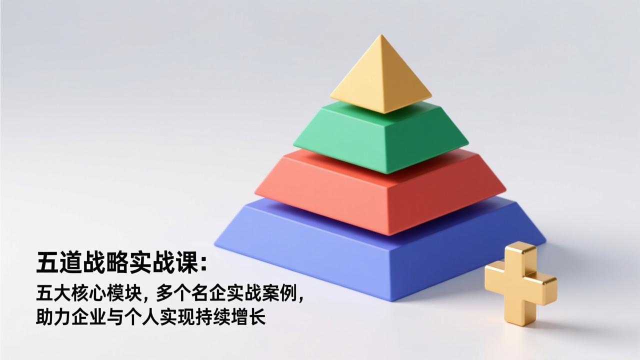 五道战略实战课:五大核心模块,多个名企实战案例,助力企业与个人实现持续增长-小艾网创