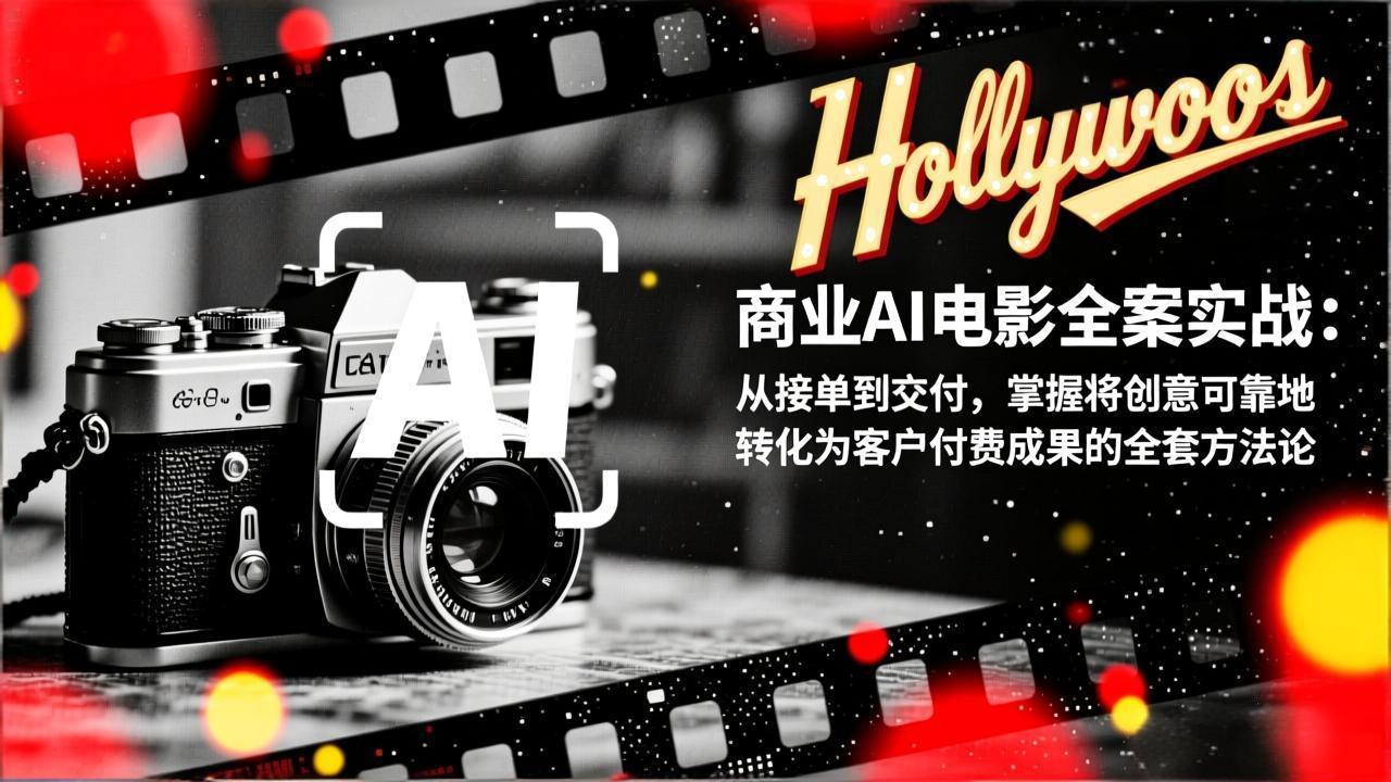 商业AI电影全案实战：从接单到交付，掌握将创意可靠地转化为客户付费成果的全套方法论-小艾网创