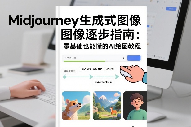Midjourney生成式图像逐步指南：零基础也能懂的AI绘图教程-小艾网创