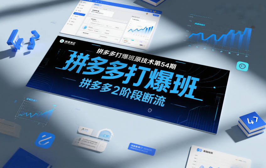 拼多多打爆班原创技术第54期，拼多多2阶段断流-小艾网创