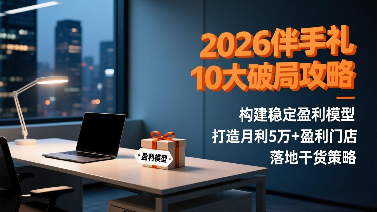 2026伴手礼10大破局攻略：构建稳定盈利模型，打造月利5万+盈利门店，落地干货策略-小艾网创