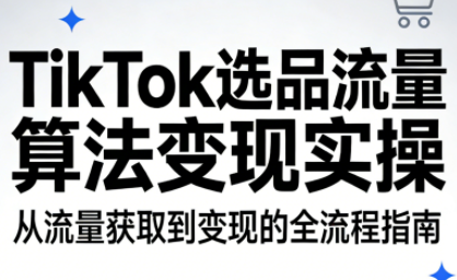 TikTok选品流量算法变现实操-小艾网创