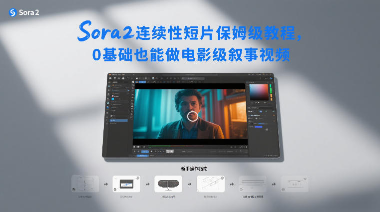 Sora2连续性短片保姆级教程，0基础也能做电影级叙事视频-小艾网创