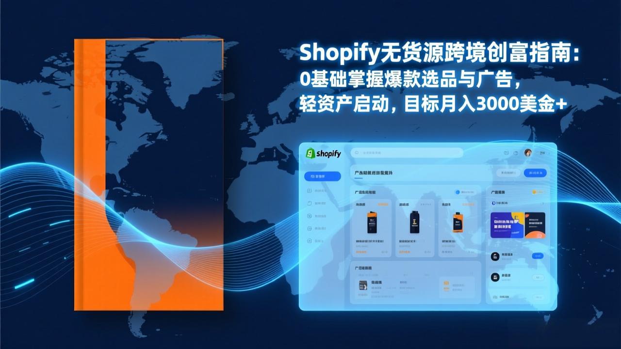 Shopify爆款打法实战:从选品到广告投放,复制爆款模型,驱动独立站月销售额破万刀-小艾网创