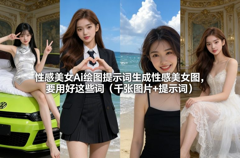 性感美女Ai绘图提示词生成性感美女图,要用好这些词(千张图片+提示词)-小艾网创