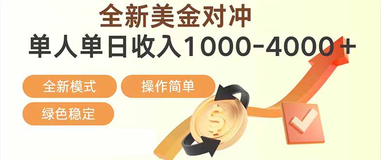 日赚1700—4000+,全新美金对冲项目,合规稳定,创业优选,可放大。-小艾网创